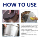 Metal Polishing Cream Stainless Steel Polish Wax Multifunctional Rust Remover Cleaner for Pot Bottom Black Scale Aluminum