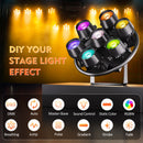 U'King 7x50W RGB COB LED Stage Par Light 350W Retro Light DMX DJ Light 3/5/8/21/23CH Stage Light Effect for Disco Party Wedding