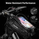ROCKBROS Bike Bag Front Phone Bicycle Bag For Bicycle Tube Waterproof Touch Screen Saddle Package For 6.5Inch Bike Accessories