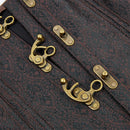 Steampunk Corsets for Women V-neck Gothic Corset Jacquard Corset Vest Cosplay Costume Pirate Corset Brown Black