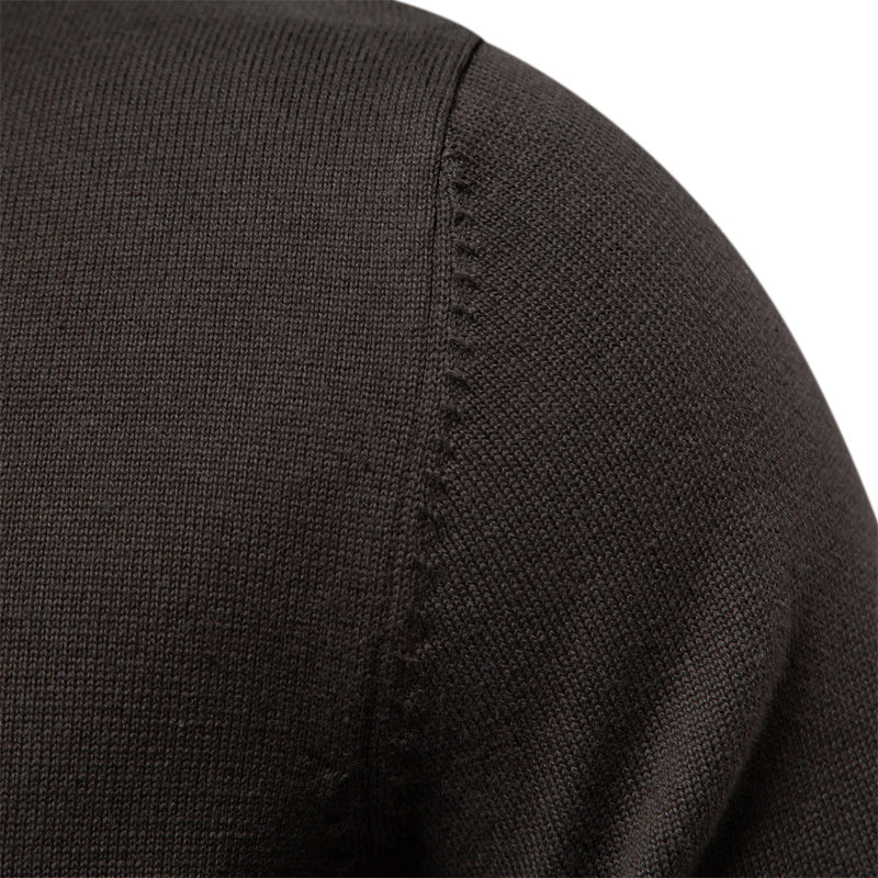 2023 New Winter Cotton Cardigan for Men Quality Mens Sweater Fashion Turn Down Collar Knitted Sweaters for Men