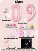 The Bloom Parade | 42pc Daisy Pillar Balloon Party Set