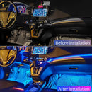 14 in 1 RGB Car Interior Ambient Light With 8M Neon Led Strip Lights App Control Decorative Light Atmosphere Dashboard Lamps 12V
