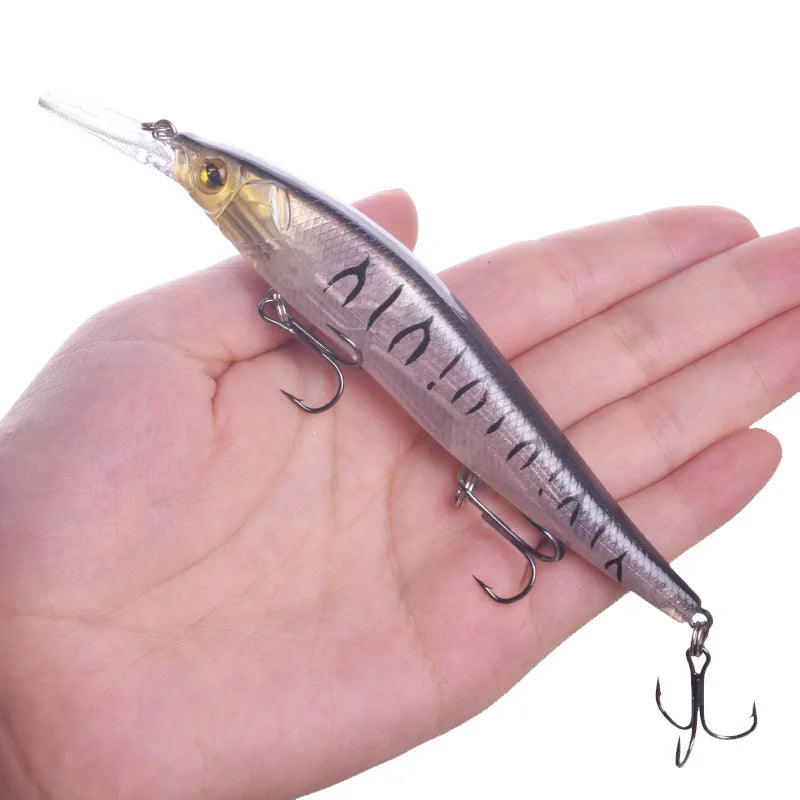 1pcs Minnow Fishing Lure 13.5cm 16g Laser Hard Plastic Pesca Wobbler Swimbaits Artificial Bait Crankbait Treble Hooks Tackle