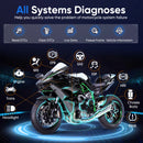 ANCEL MT700 OBD2 Motorcycle Scanner Full System Diagnostic Tool  Oil Reset ABS Bleeding ECU Coding Active Test for Motorcycle