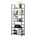 JHK 5 Tier Bookcase Bookshelf Modern Book Case For Books Corner Storage Organizer for Bedroom Home Office Kitchen Living Room