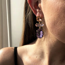 High Quality Geometric Crystal Long Waterdrop Earrings for Women Elegant Bride Wedding Ms Daily Jewelry Pendant Gift 2023 Trendy