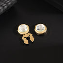 High End Crystal Round Cuffs Buttons Wedding Party Business Clothes Decoration Friend Men's Shirt Cufflinks Jewelry Gifts