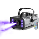 Yiflamefly 1200W Fog Machine with RGB 6LEDs Lighting for Play Theater Professional Stage Home Entertainment Halloween Party