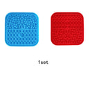 Silicone licking pad Pet Dog Lick Pad Bath Peanut Butter Slow Eating Licking Feeder Cats Lickmat Feeding Dog Lick Mat