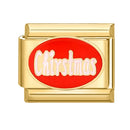 FUNIQUE Romantic Christmas Tree Snowman Sleigh Garland Italian Charm Links Fit 9mm Bracelet Stainless Steel DIY Jewelry Making