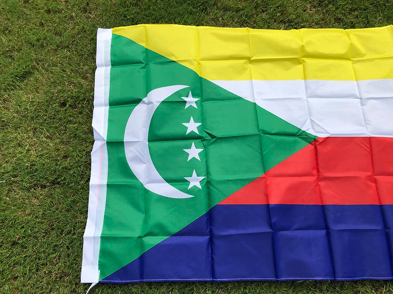 SKY FLAG Comoros flag 90*150cm hanging polyester Union of the Comoros Flag For home Decoration