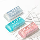 1pcs Clear Eraser High Light Transparent Color Less-dust for Pencil Cleaning Stationery School A7399