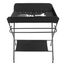 Baby Changing Table Foldable Changing Table with Storage Shelves Cushion with Height Ladder Large Changing Table 80 x 63cm