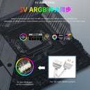 COOLMOON Chassis Cooler Radiator 4Pin PWM Silent PC Case Cooling Fan 120mm 5V 3Pin ARGB Aura Sync Computer Cooler