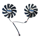 New 2pcs/set FDC10U12S9-C CF1010U12S 95mm Alternative RX590 GPU Video Card Cooler fan For XFX RX 590/580 VGA Video Card Cooling