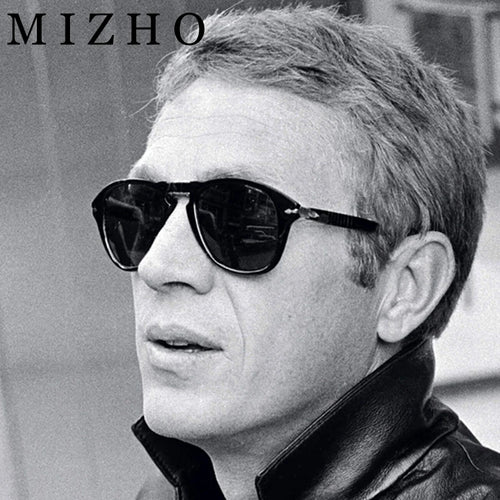 MIZHO Fashion luxury Retro Brand Pilot Glasses Driving Gradient Quality Sunglasses Polarized Men UV400 Male Shield Oculos de sol