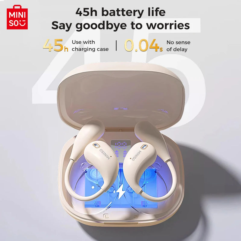 MINISO X33 Intelligent Wireless Headphones Face-to-Face Translation Bluetooth Earphones Wireless Headphones,13mm dynamic coil
