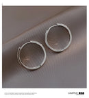 925 Sterling Silver Hot Sale hoop Earrings Simple Temperament Circle Hot Semale Sexy Jewelry Gift For Women