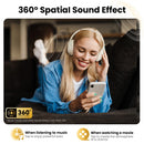 HAYLOU S30 Wireless Bluetooth 5.4 Headphones 43dB Adaptive Noise Cancelling Headsets 40mm Dynamic Driver 80H Playtime Earphones