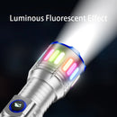 Smiling Shark Rechargable Flashlight, Ultra-Bright LED Flashlights with 800 Lumens SD-5255 for Camping Hiking Outdoor