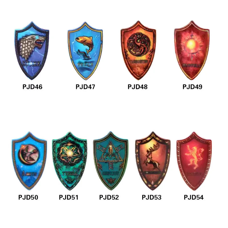 MOC Medieval Accessories Building Blocks Military Soldiers Shoulders Armor Blaster Helmets Weapons War Bricks Children Toys B038