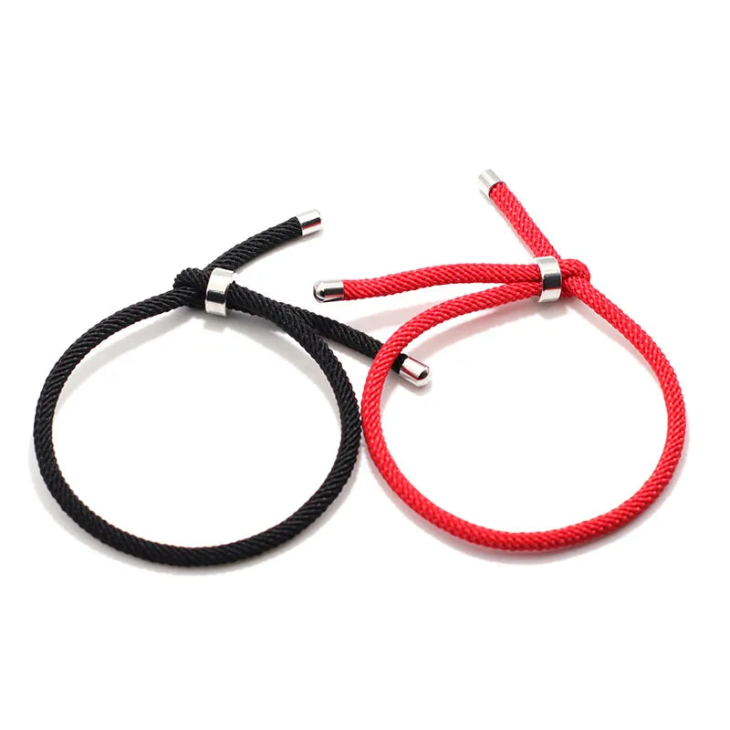 Minimalist Rope Bracelet For Women Men 100% Unfading Ajustable Stainless Steel Braclet Outdoor Camping Braslet Couple Brazalete