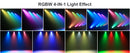 U'King 1/2Pcs 4X8W LED Square Par Light RGBWYP+CYAN Stage Lights Remote&DMX Controlled DJ Light For Wedding Party Bar Club Disco