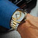 CILOA 2025 New Men's Light Luxury Business Casual Quartz Watch - Square Dial, Stainless Steel, Waterproof