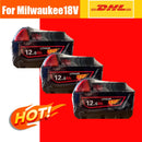 2026 Für Milwaukee 18V Akku M18-HB3 Hochleistungsakku 12AH, Original Milwaukee M12-18FC Ladegerät 48-11-1815