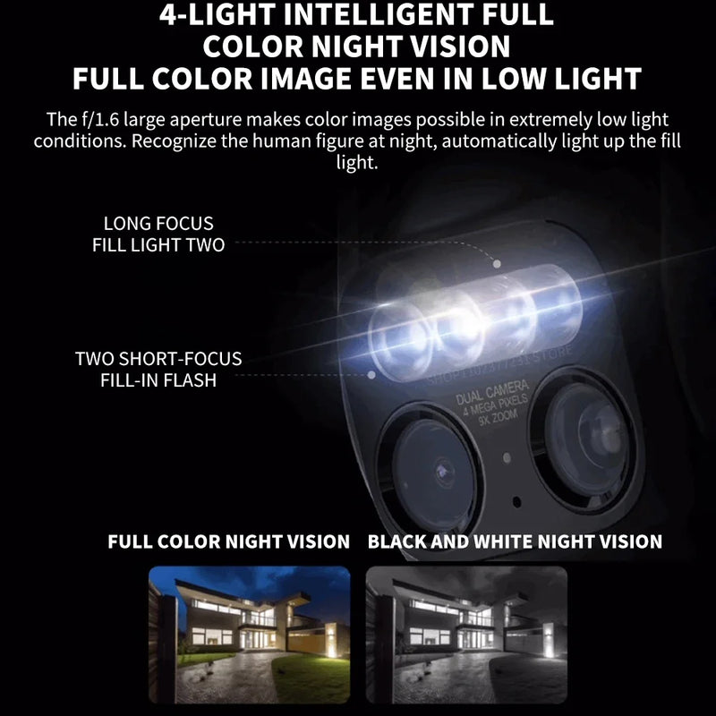 NEW Xiaomi Outdoor Camera CW700S 2.5K CCTV Full-Color Night Vision WiFi 4 Million Pixel IP66 Smart Home Sound And Light Warning