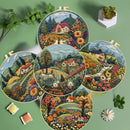 3D Handmade Embroidery Kit Junior Newbie Handcraft Creativity Embroidery Diy Warm House Material Pack, Mother's Day, Birthday, H