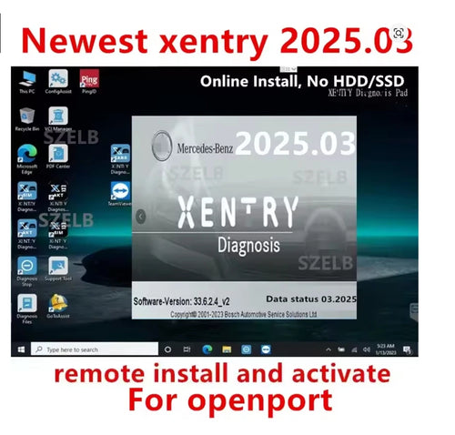 Xentry 2025.03 Diagnostic Software for Openport J2534