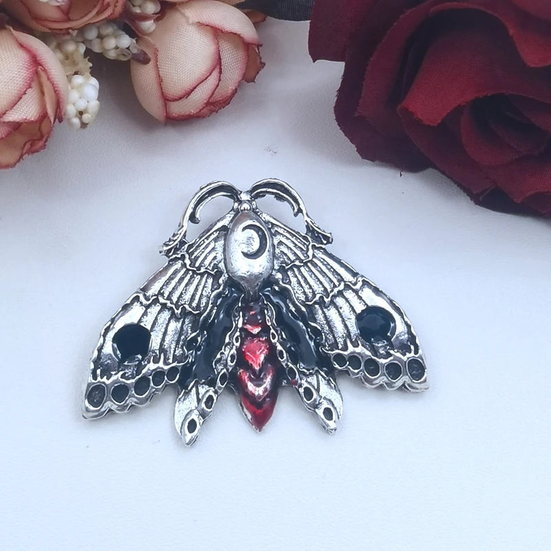 3pcs Big Moth Charm,Wiccan Jewelry Statement Pendant,Small Luna Moth Charms Pendant For Jewelry Making DIY Jewelry Findings