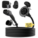 Typ 2 Verlängerungskabel 11kW für Wallbox Ladestation EV Ladegerät Kompatibel mit allen Typ 2 Ladesteckern 5m 10m 15m 20m