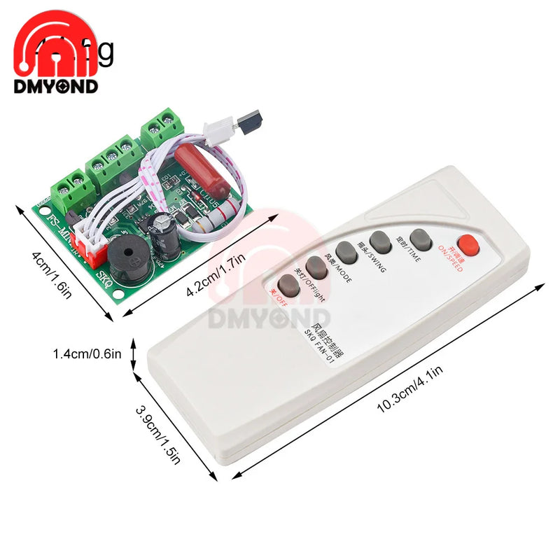 AC 110V 220V Fan Speed Controller 220v Switch Universal Fan Remote Control Modification Board 7-8 Meters Control