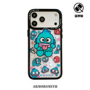 Sanrio Hangyodon Magnetic Holder Magsafe Wireless Charge Cute Cartoon Phone Case For iPhone 17 16 15 14 13 12 11 Pro Max Cover