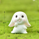 Cute Animal Easter Rabbit Mini Figurines Bunny Carrot Cake Decoration Chick Cupcake Toppers Easter Party Baking Supplies