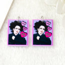 10Pcs Halloween Charms Two Side Print Acrylic Creative Pendant For Necklace  Keychain Diy Making