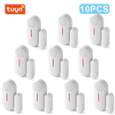 Tuya Smart WiFi Door Window Sensor Sound WiFi Security Alarm Door Open Closed Detectors APP Remote Control Timing Arm and Disarm