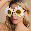 Sunflower Sunglasses Little Daisy Shape Sun Glasses Funny Party Decorative Eyeglasses Plastic Gathering Picnic Photography Props