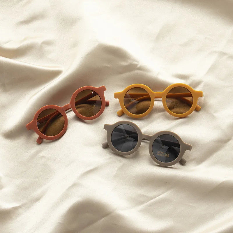 Children's glasses sunglasses matte macarone children's summer sunglasses