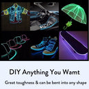 EL Wire 5/4/3/2/1Color 1M Illuminated Lights with Neon Lights DIY Combination Multicolor Lights AA Batteries USB Prom LED Strips