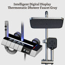 Bathroom Shower System Shower Head Set Brass Temperature Control Bathtub Faucet Digital Display Showers For Bathrooms