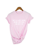 Women's Graphic Funny T Shirt Cute Tops Teen Girl Tee  Letter Print Casual Tee Short Sleeve Tops Tumblr Quotes Clothes