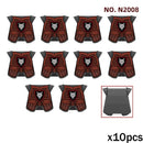 MOC Medieval Accessories Series Building Blocks Military Army Soldier Armour Shield Helmet Sword Crown Weapon Knight Bricks Toys