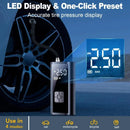 EAFC Wireless Car Air Pump Portable Air Compressor for Car Motorcycles Bicycle Electric Tire Inflator with LCD Digital Display