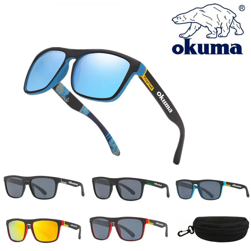 Okuma Fishing Glasses Fashion Polarized 6 Color Glasses Effectively Block UV Rays Driving Cycling Men Women Glasses