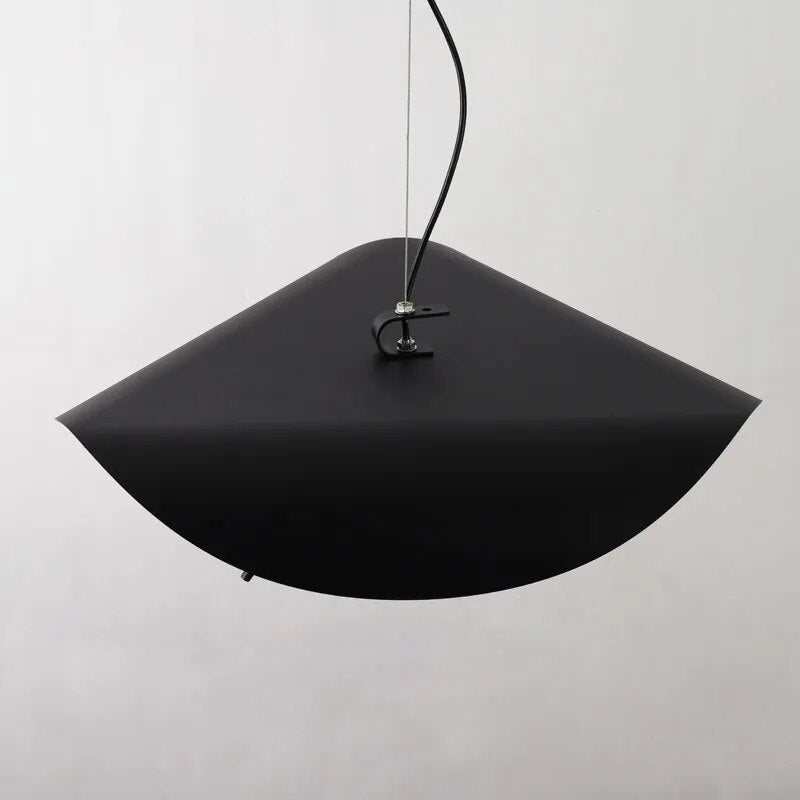 Postmodern Curved Surface LED Pendant Lights Flying Saucer Hat Art Home Decor Hanglamp Living Room Restaurant Kitchen Lights