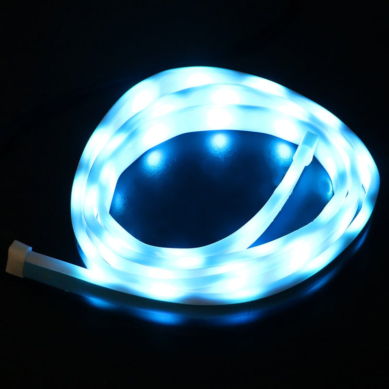 FORAUTO 1.2m 12V Car Rear Trunk Tail Light Dynamic Streamer Reverse Warning Light Brake Turn Signal Lamp Car LED Strip